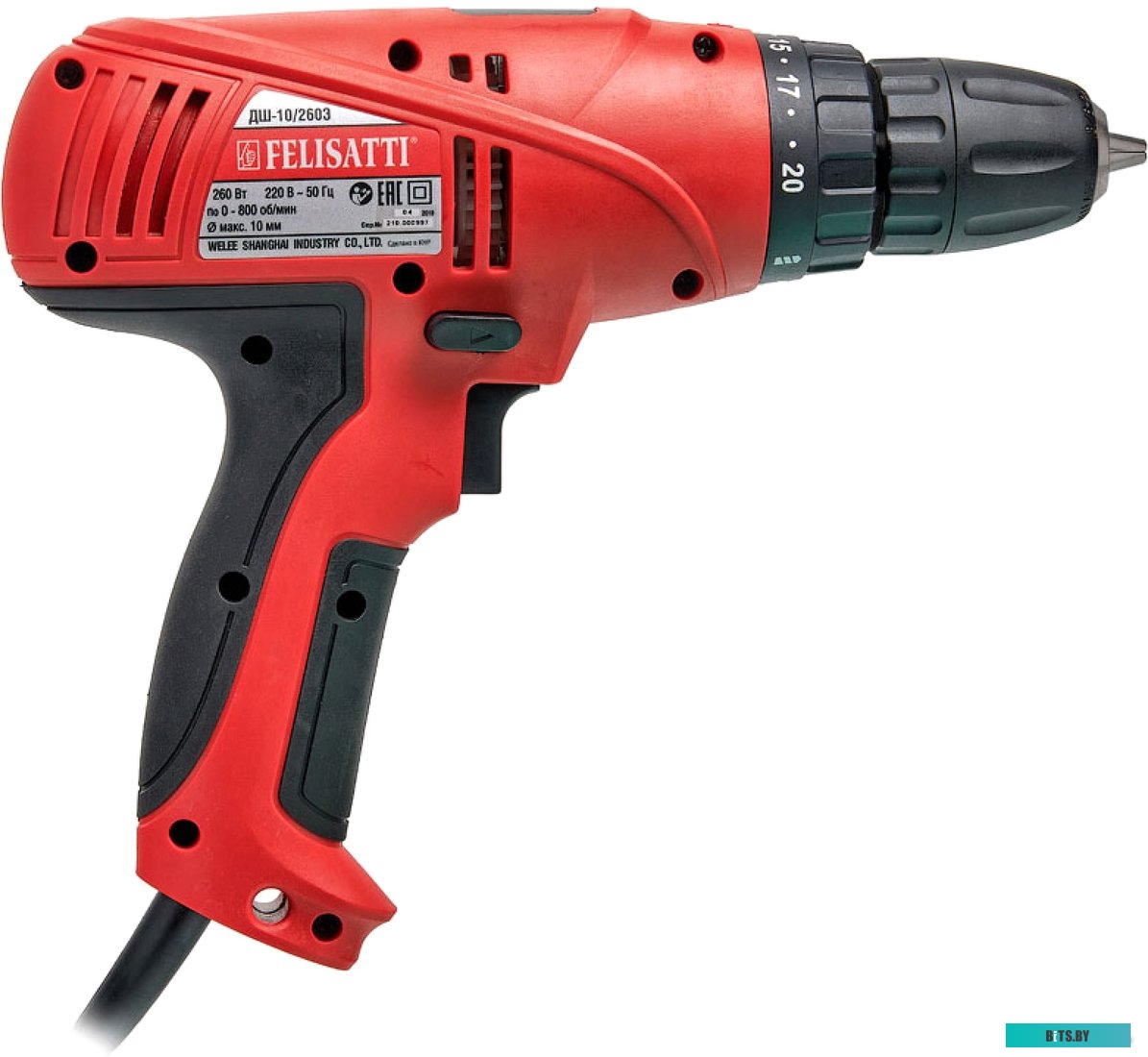210.1.1.00 Сетевая дрель ИНТЕРСКОЛ ДШ-10/260Э