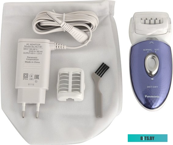 ES-ED23-V520 Эпилятор Panasonic ES-ED23-V520 скор.:2 насад.:2 от аккум. белый/фиолетовый