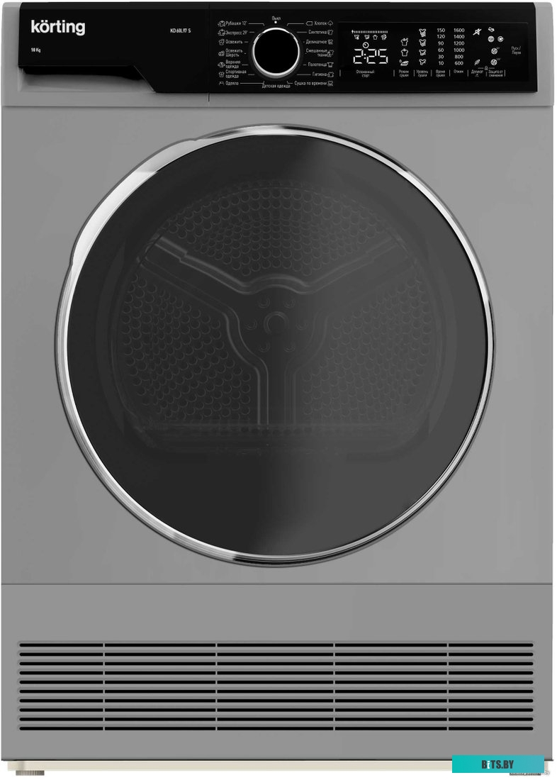 KD 60L97 S Сушильная машина/ Сушильная машина , ГЛУБИНА 64 см,загрузка 10 кг,  сенсорное управление в поворотным JOG регулятором, барабан PEARL, Цифро