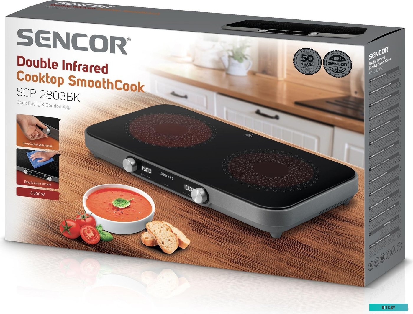 SCP 2803 BK Настольная плита Sencor SCP 2803 BK