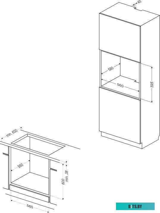 BOEI64030077 Духовой шкаф Электрический Hansa BOEI64030077 нержавеющая сталь
