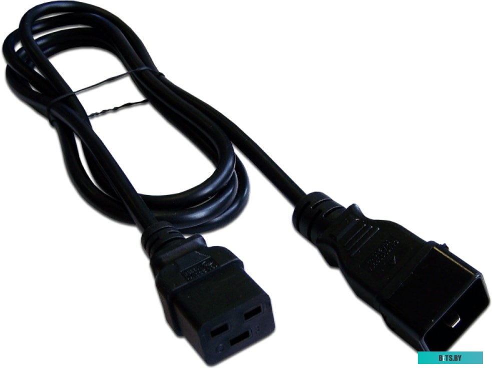 Lanmaster Шнур питания С13-C20, 3х0.75, 220В, 10А, черный, 2 метра арт. LAN-PP13/20-2.0-BK