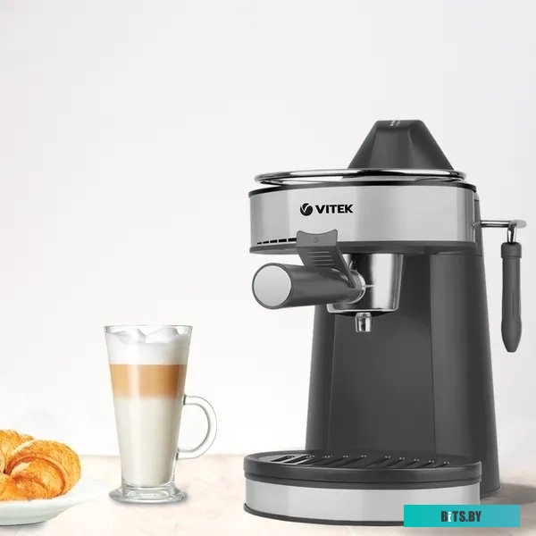 Рожковая бойлерная кофеварка Vitek VT-1524 (черный/серебристый)