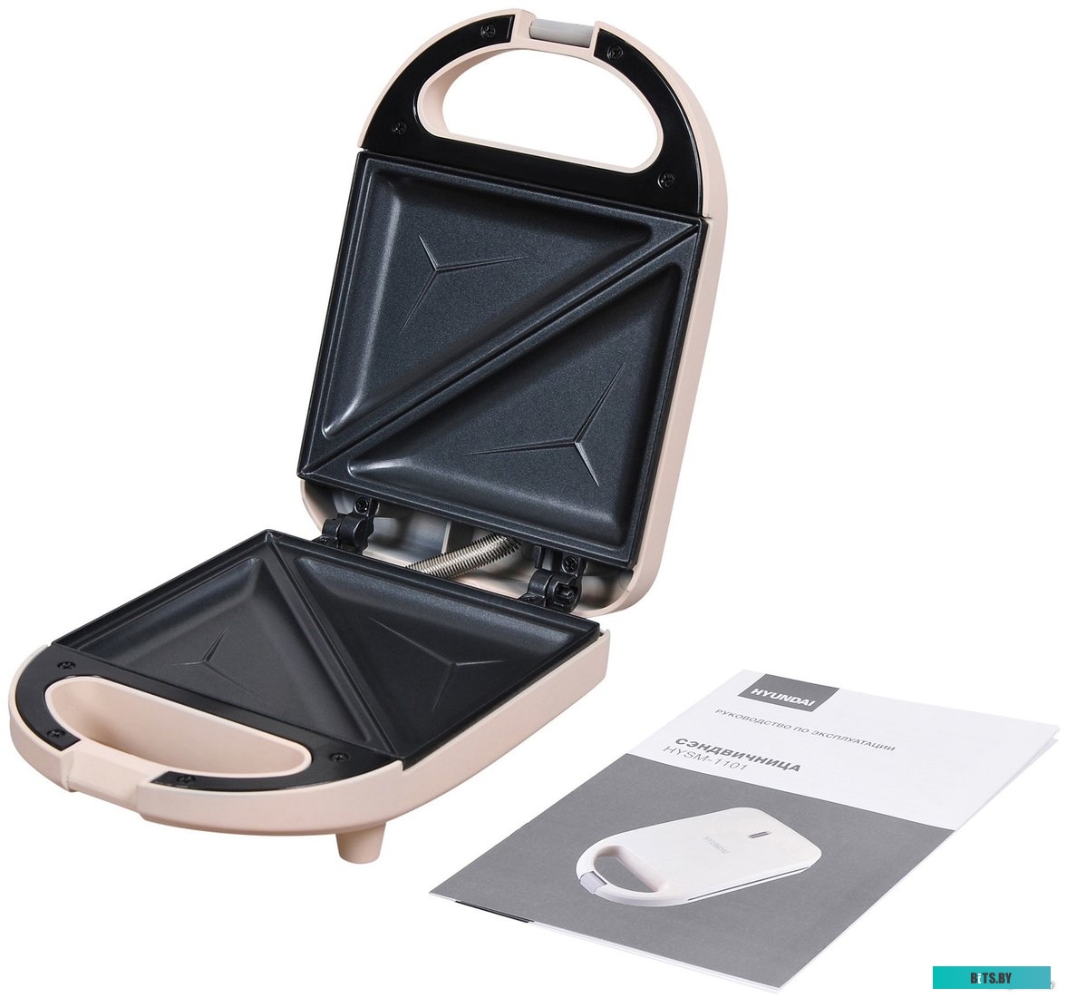 HYSM-1101 Сэндвичница Hyundai HYSM-1101,  бежевый