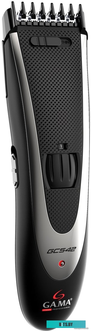 GM0102 Машинка для стрижки Ga.Ma GC542 черный/серый (насадок в компл:1шт)