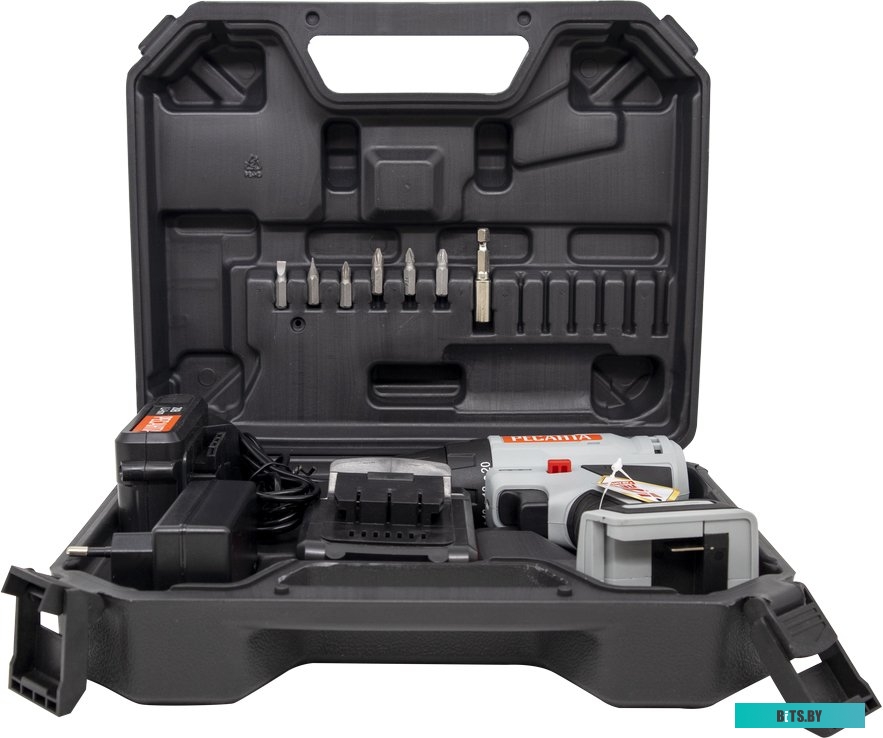 Дрель-шуруповерт Ресанта ДА-20-2ЛК-Б (с 2-мя АКБ, кейс) <75/14/10>