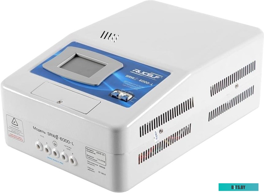 Стабилизатор напряжения Rucelf SRWII-6000-L