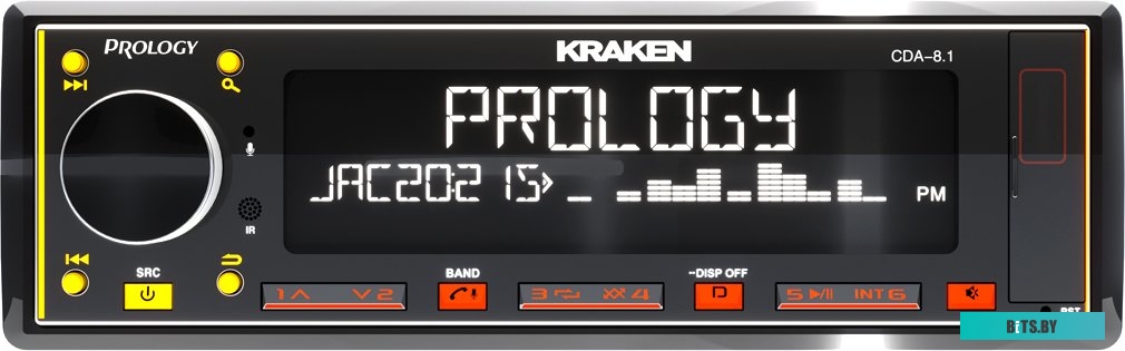 PRCDA8.1KRAKEN Автомагнитола Prology CDA-8.1 KRAKEN 1DIN 8x65Вт RDS (PRCDA8.1KRAKEN)