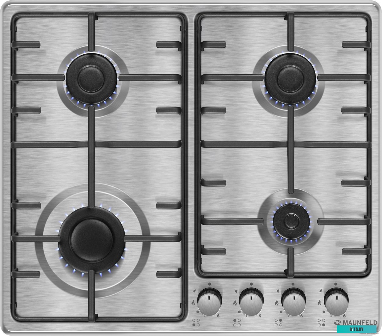 КА-00014988 Газовая варочная поверхность Maunfeld EGHS.64.3STS-ES/G нержавеющая сталь