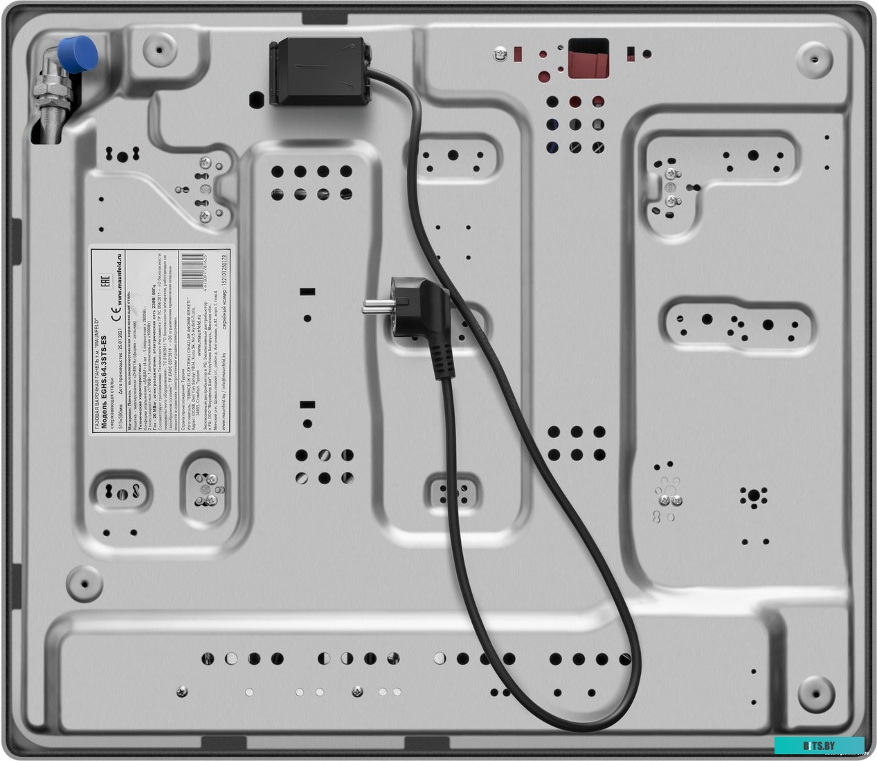 КА-00014988 Газовая варочная поверхность Maunfeld EGHS.64.3STS-ES/G нержавеющая сталь