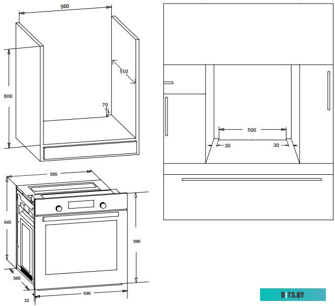 OKB 691 CSGW Встраиваемый духовой шкаф