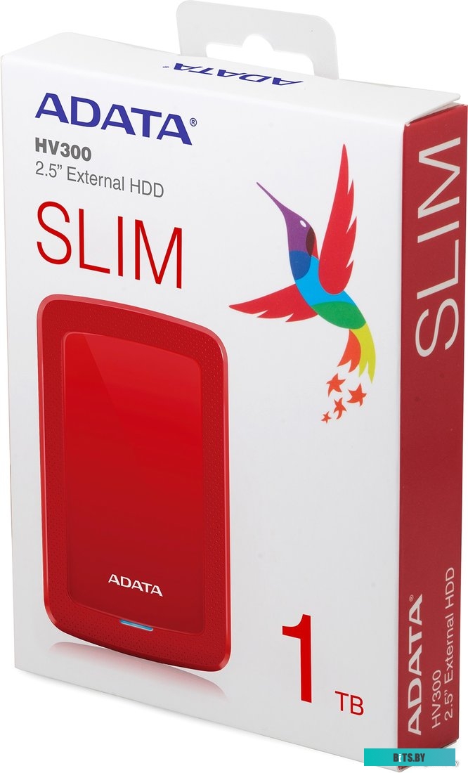 Внешний жесткий диск ADATA HV300 AHV300-2TU31-CRD 2TB (красный)