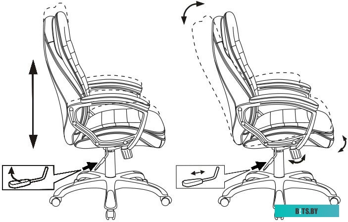Офисное кресло (Стул) Бюрократ T-9950LT (черный) <T-9950LT/BLACK>