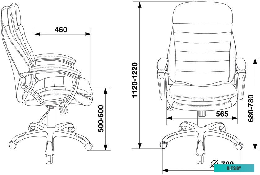 Офисное кресло (Стул) Бюрократ T-9950LT (черный) <T-9950LT/BLACK>