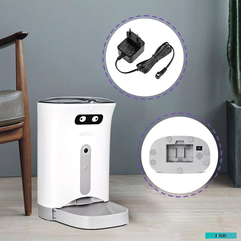 КТ-6208 Тостер KitFort КТ-6208,  белый/черный