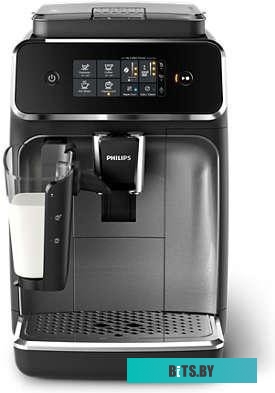 EP2236/40 Кофемашина Philips/ LatteGo, 3 вида кофе, Сенсорная ПУ, серебристый/черный