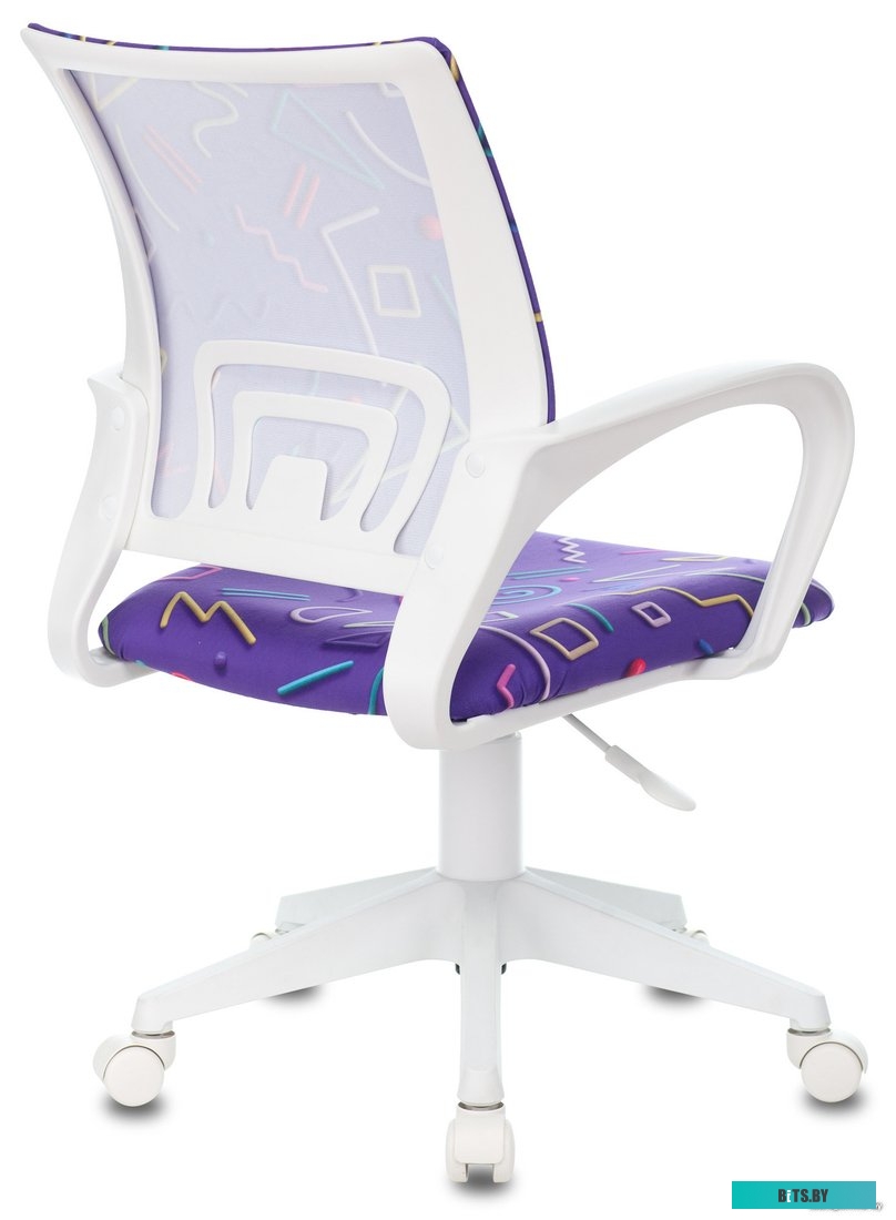 KD-W4/STICK-VIOLET Кресло детское Бюрократ KD-W4 фиолетовый Sticks 08 крестов. пластик белый пластик белый