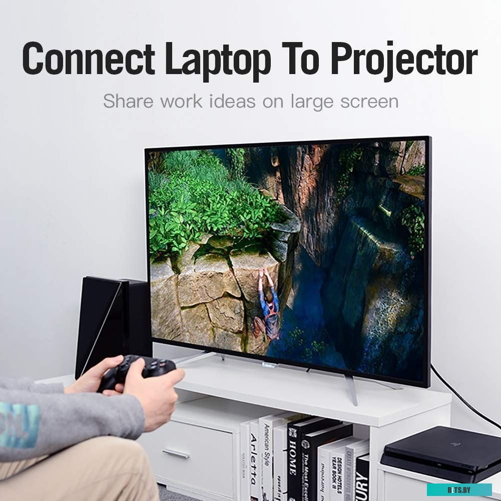 Кабель Vention HDMI High speed v2.0 with Ethernet 19M/19M - 0.75м.