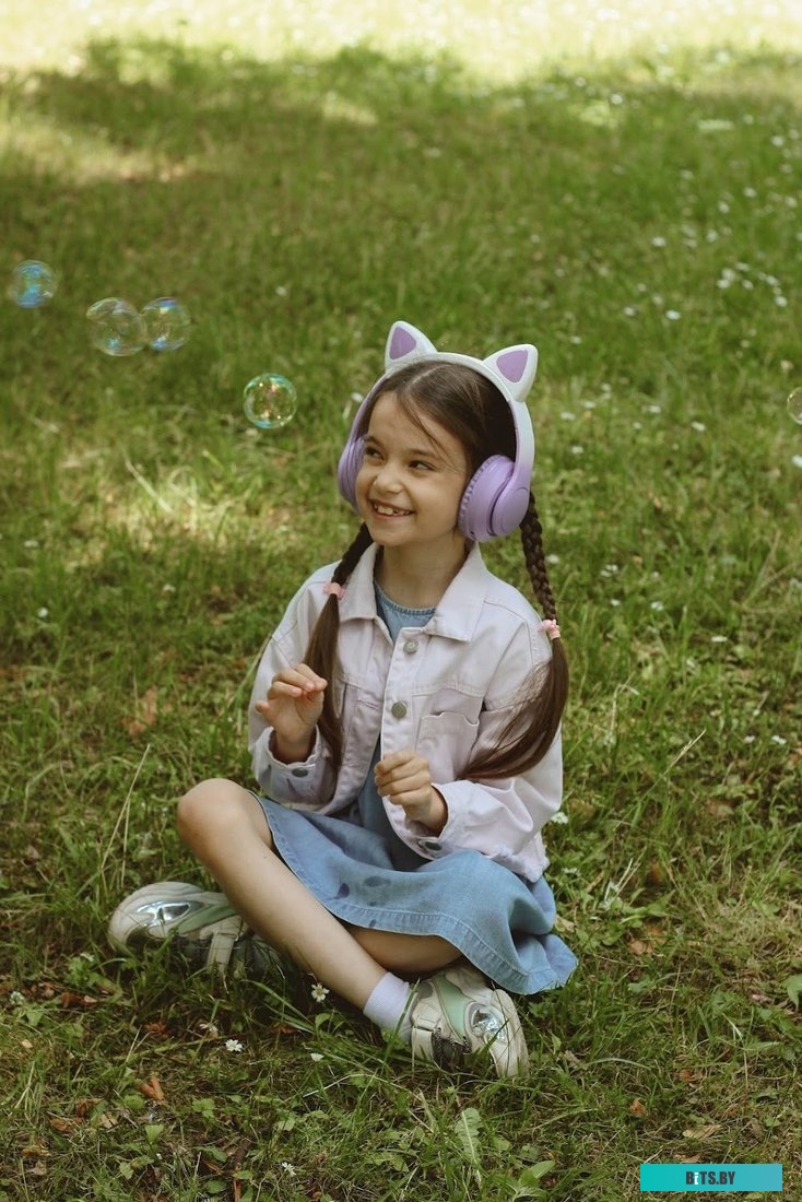 Наушники Miru Cat EP-W10 (сиреневый)