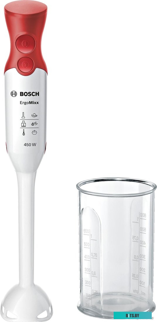 MSM64010 Блендер погружной Bosch MSM64010 450Вт белый/красный
