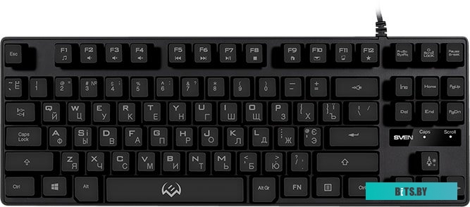 SV-019488 SVEN  Игровая клавиатура SVEN KB-G7400 (87кл., 12 Fn функций, подсветка)
