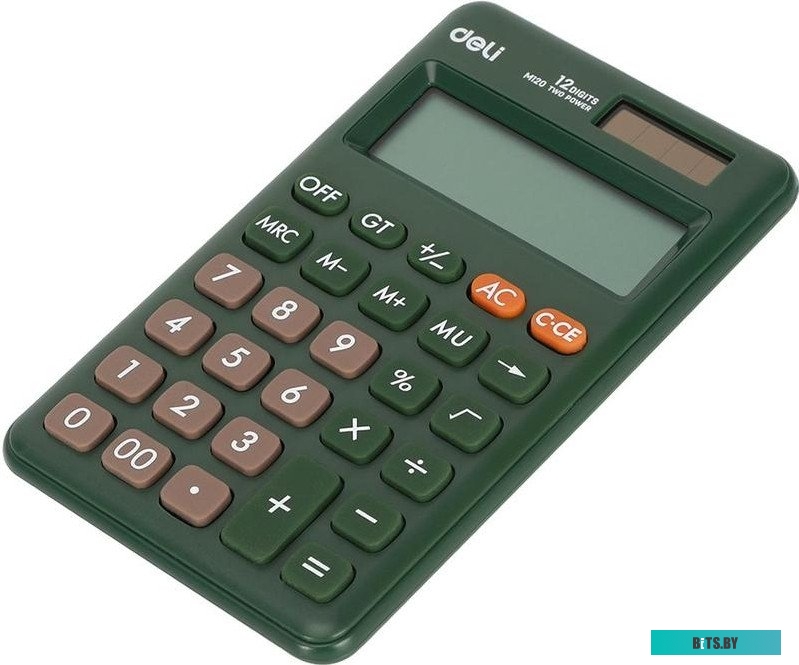 Калькулятор карманный Deli EM120GREEN