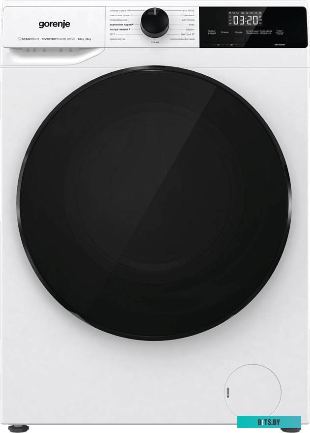 W1D2A164ADS Стиральная машина Gorenje W1D2A164ADS класс: A загр.фронтальная макс.:10кг (с сушкой) белый