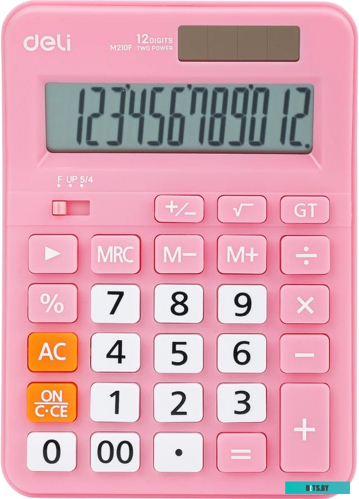Калькулятор настольный Deli EM210FPINK розовый 12-разр.