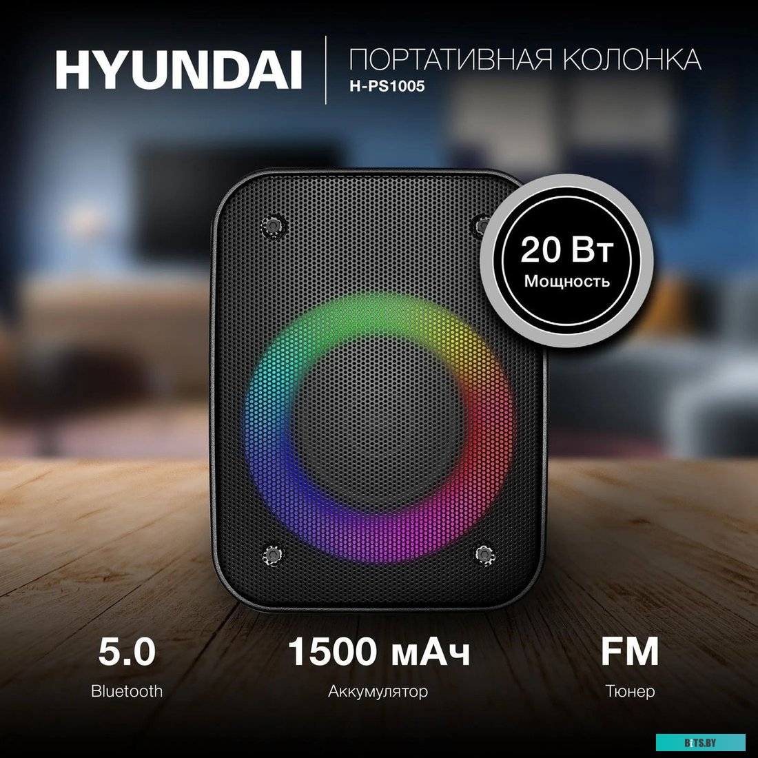Колонка портативная Hyundai H-PS1005
