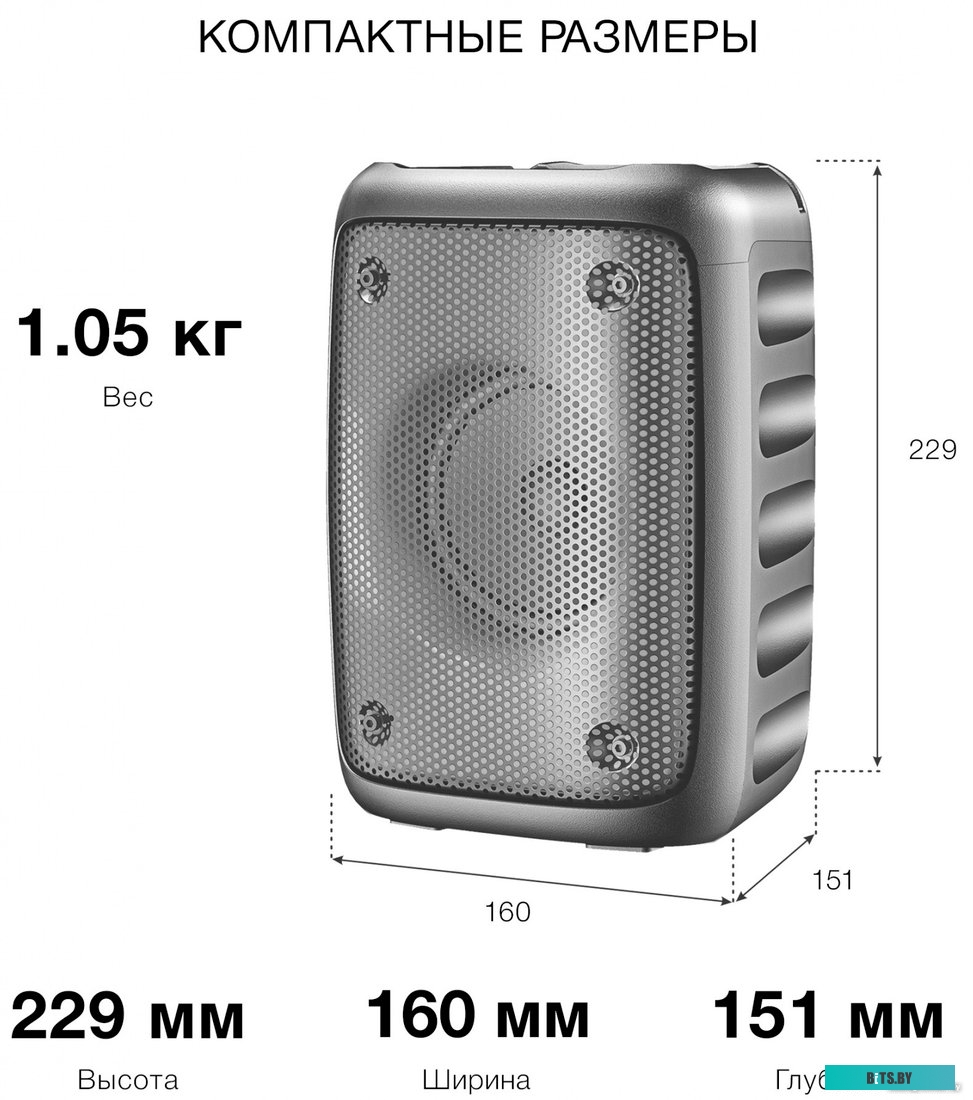Колонка портативная Hyundai H-PS1006 1797215