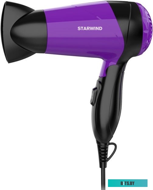SHP6102 Фен Starwind SHP6102 1600Вт черный/фиолетовый
