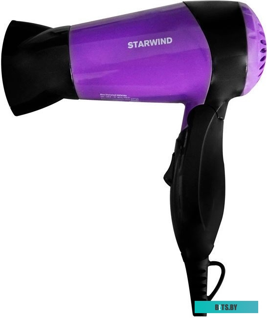 SHP6102 Фен Starwind SHP6102 1600Вт черный/фиолетовый