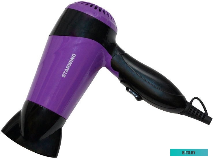 SHP6102 Фен Starwind SHP6102 1600Вт черный/фиолетовый