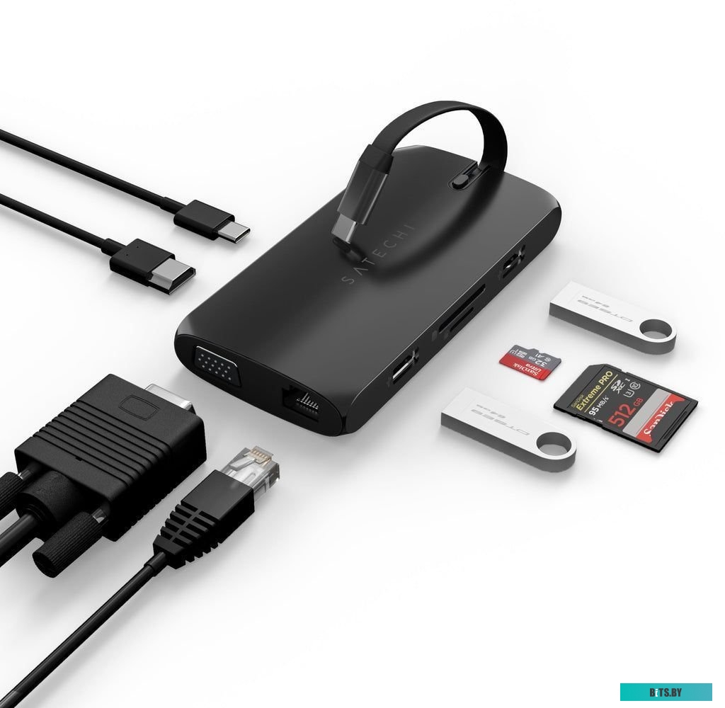 Адаптер Satechi USB-C On-The-Go Multiport ST-UCMBAK
