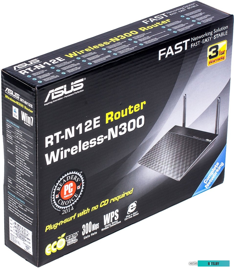 Маршрутизатор ASUS RT-N12E 90-IG29002M03-3PA0
