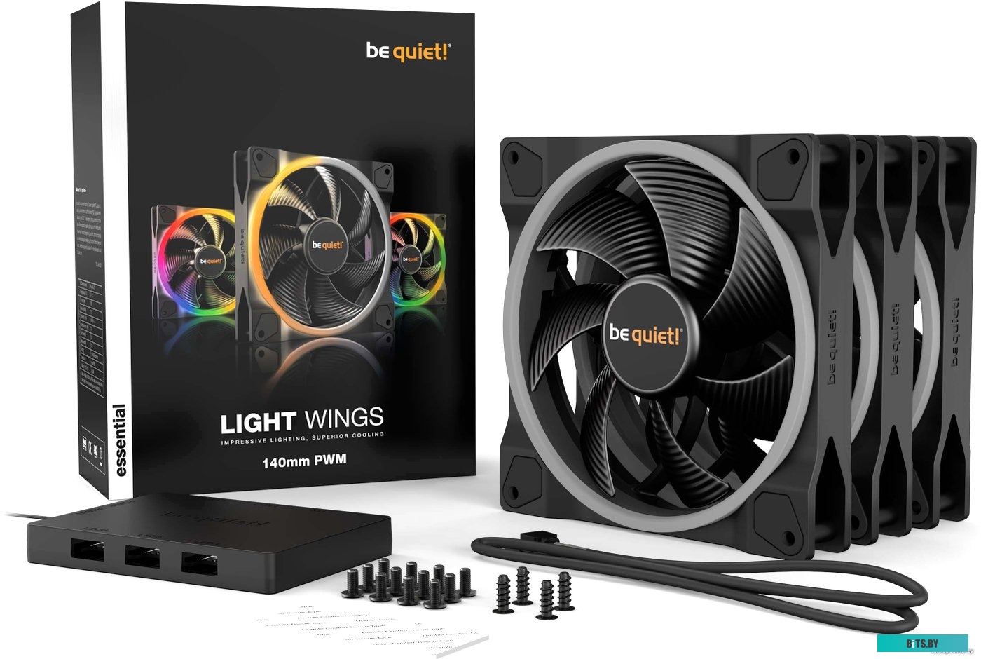 Вентилятор для корпуса be quiet! Light Wings 140mm PWM high-speed Triple Pack BL079