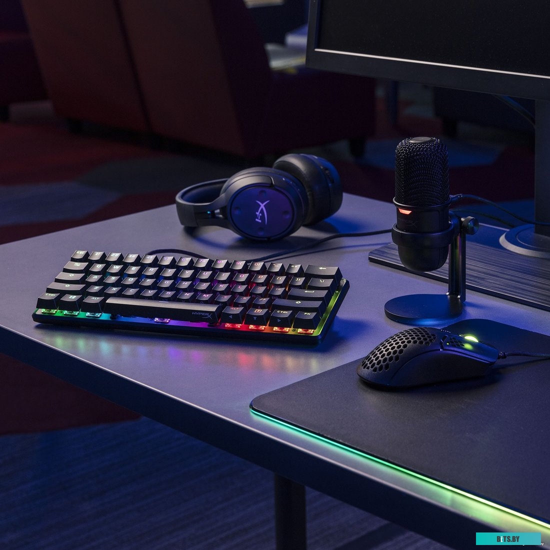 4P5N4AA#ABA Клавиатура HYPERX Alloy Origins 60,  USB, черный [4p5n4aa#aba]