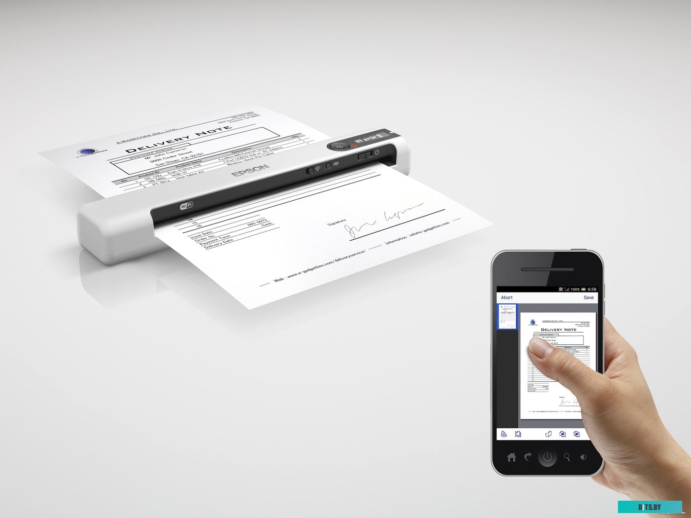 Сканер Epson WorkForce DS-80W <B11B253402>