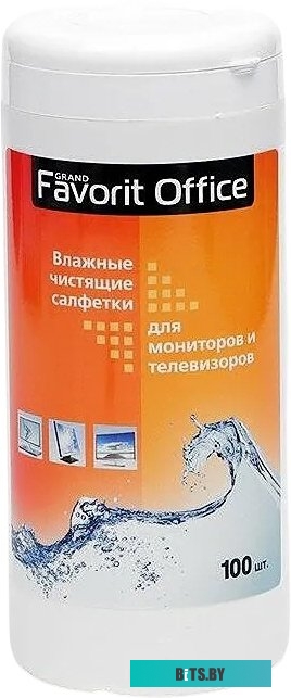 Салфетки влажные Favorit Screen Clean MINI; для экранов, в тубе 100шт. [F130002]