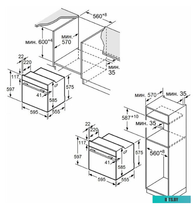 КА-00016925 Духовой шкаф MAUNFELD MEOC708PW,  белый