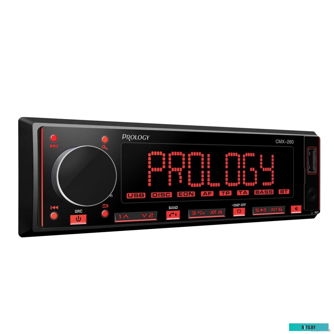 PRCMX260 Автомагнитола Prology CMX-260 1DIN 4x55Вт v4.2 ПДУ (PRCMX260)