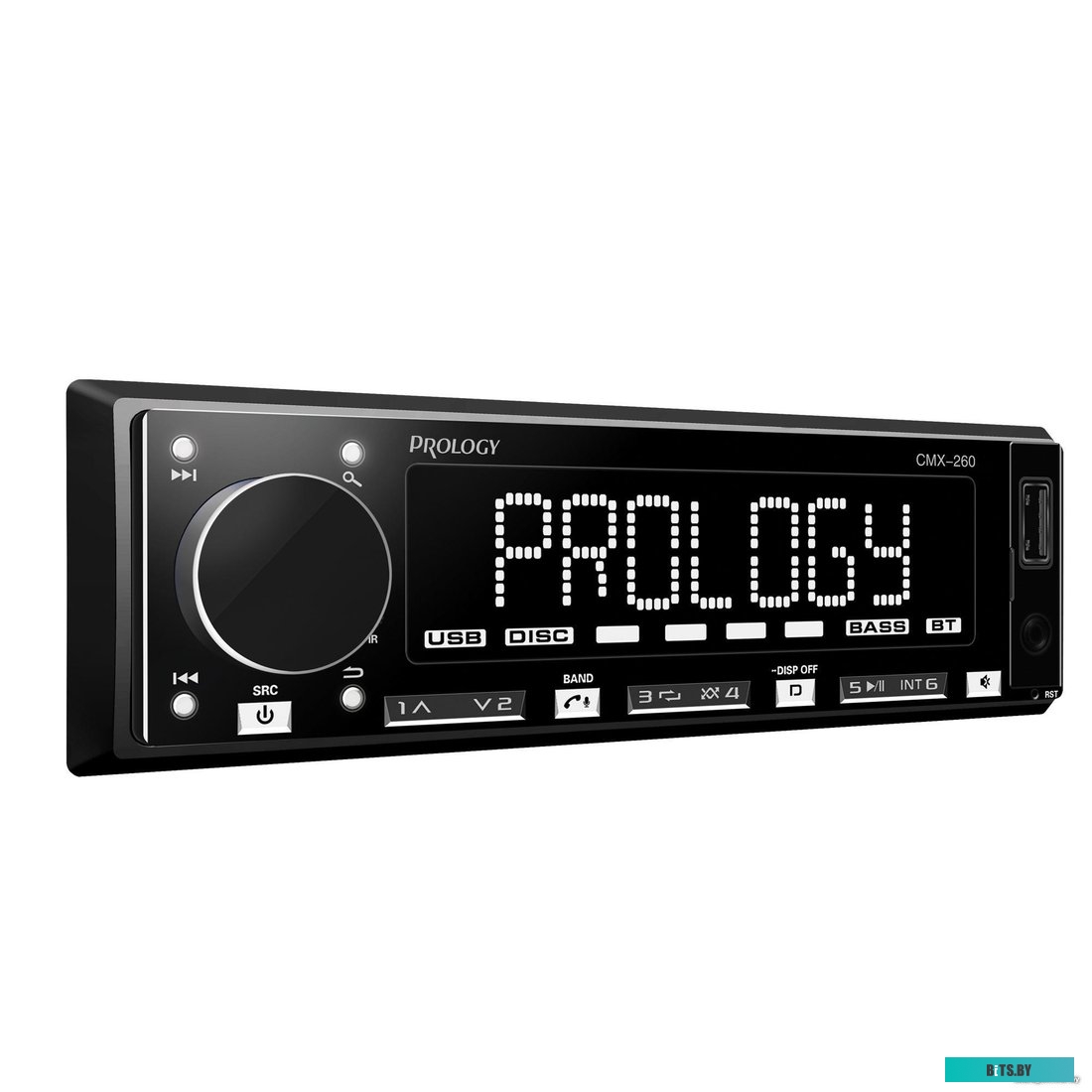 PRCMX260 Автомагнитола Prology CMX-260 1DIN 4x55Вт v4.2 ПДУ (PRCMX260)