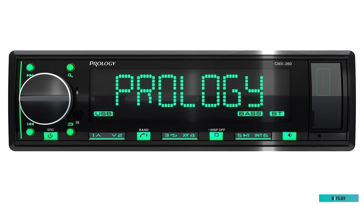 PRCMX260 Автомагнитола Prology CMX-260 1DIN 4x55Вт v4.2 ПДУ (PRCMX260)