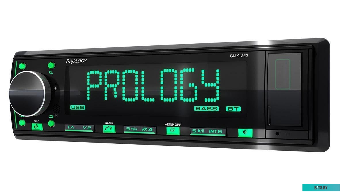 PRCMX260 Автомагнитола Prology CMX-260 1DIN 4x55Вт v4.2 ПДУ (PRCMX260)