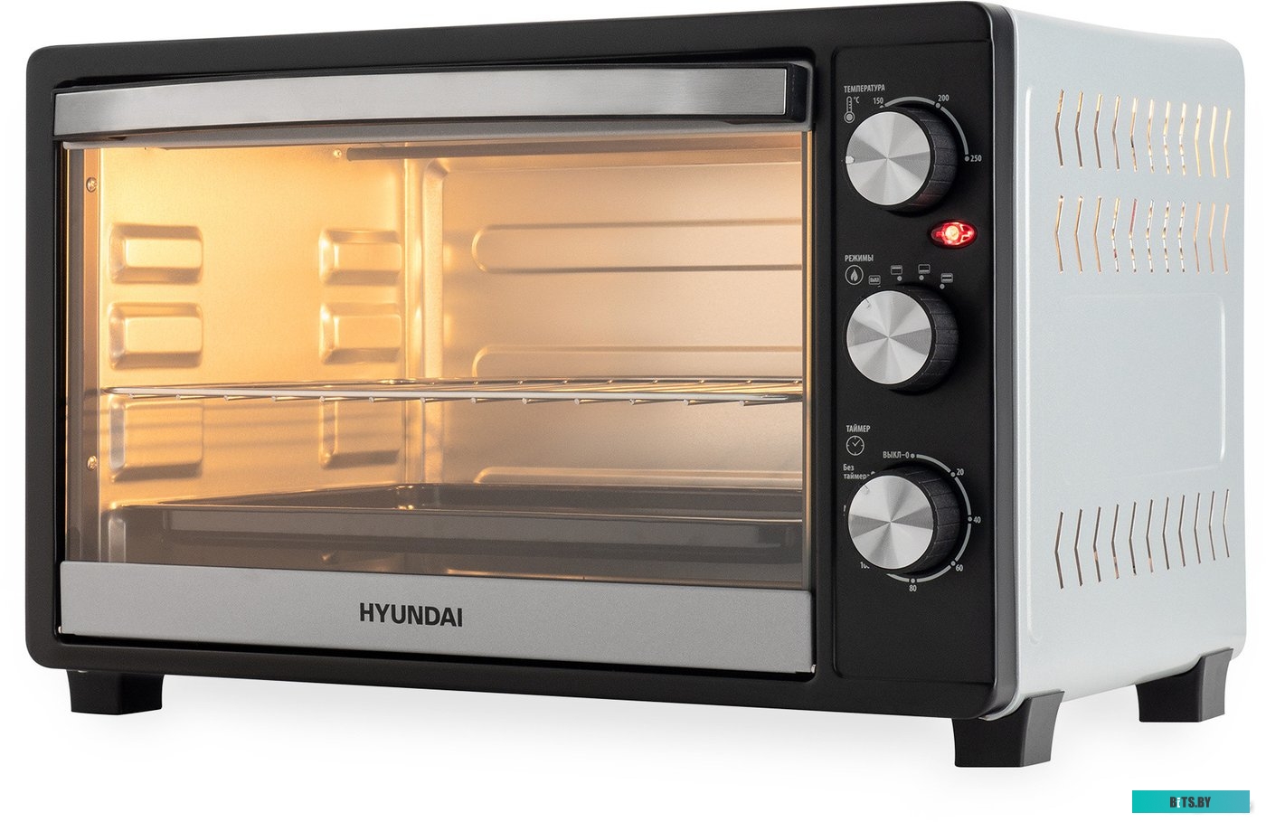 MIO-HY074 Мини-печь Hyundai MIO-HY074,  серебристый