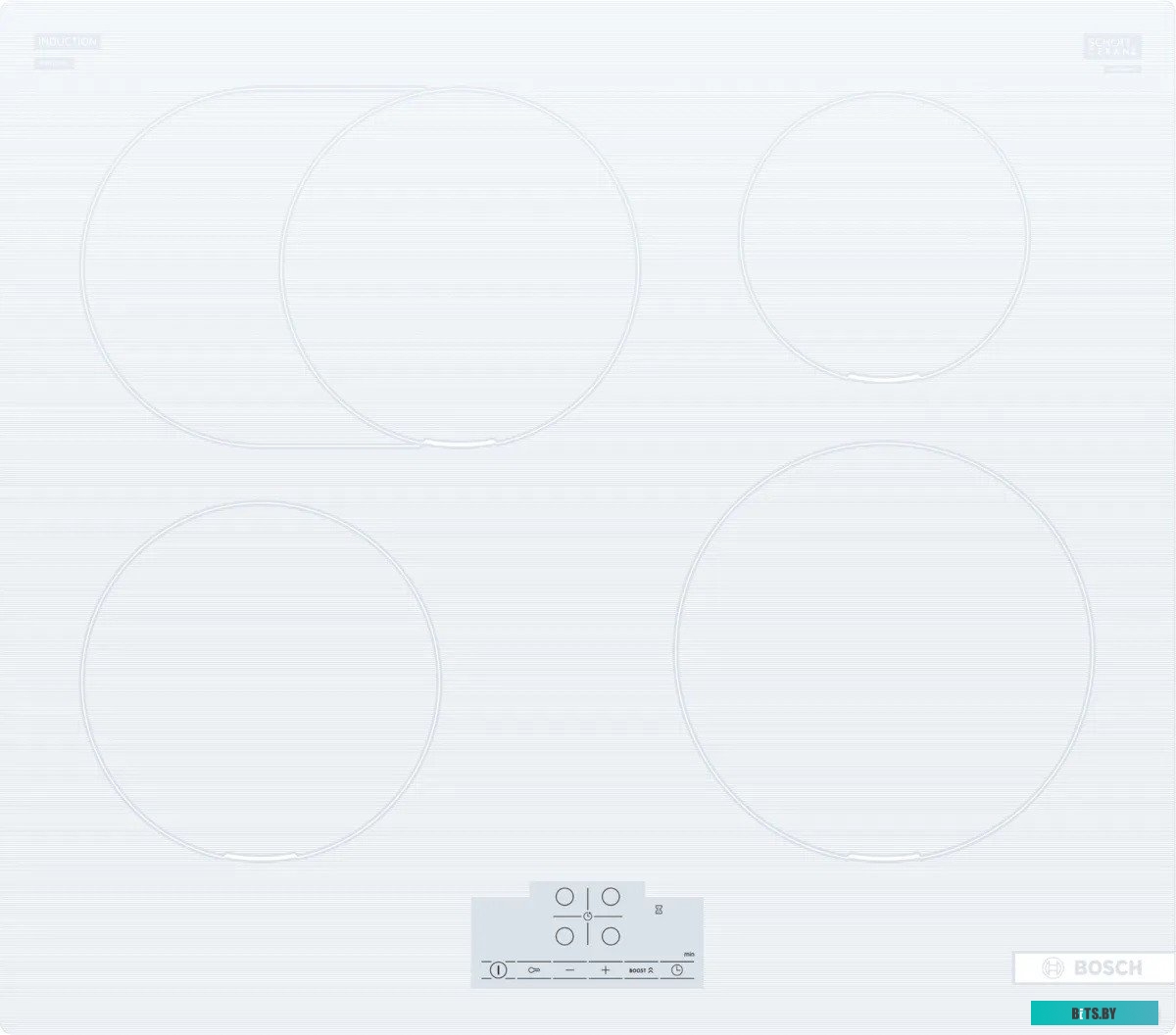 PIF612BB1E Индукционная варочная поверхность Bosch Serie 6 PIF612BB1E белый