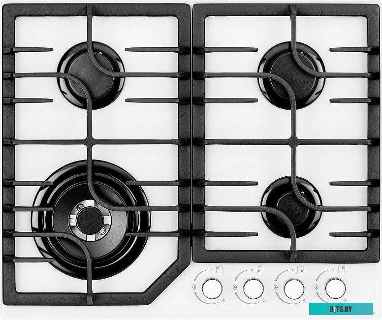 FG 63 W Встраиваемые газовые панели Kuppersberg/ Газовая  варочная поверхность стекло, ширина 60 см, 4 газовые конфорки,комфорка повышенной мощности,а