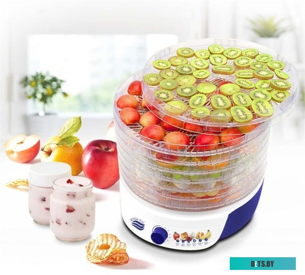 ВОЛГА-8 Сушилка для овощей и фруктов ВЕЛИКИЕ РЕКИ Волга-8,  прозрачный,  8шт