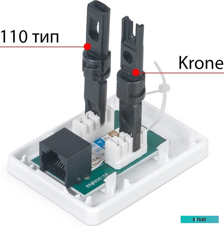 Розетка компьютерная RJ-45(8P8C) Cabeus WS-8P8C-Cat.6-1
