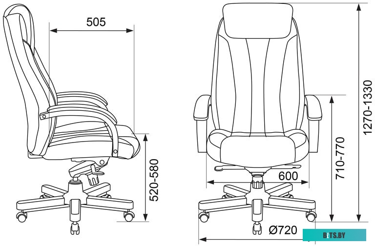 Офисное кресло (Стул) Бюрократ T-9922WALNUT/CHOK (светло-коричневый)